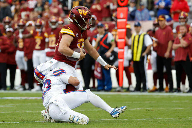 Sam Howell had a day to forget against the Buffalo Bills.